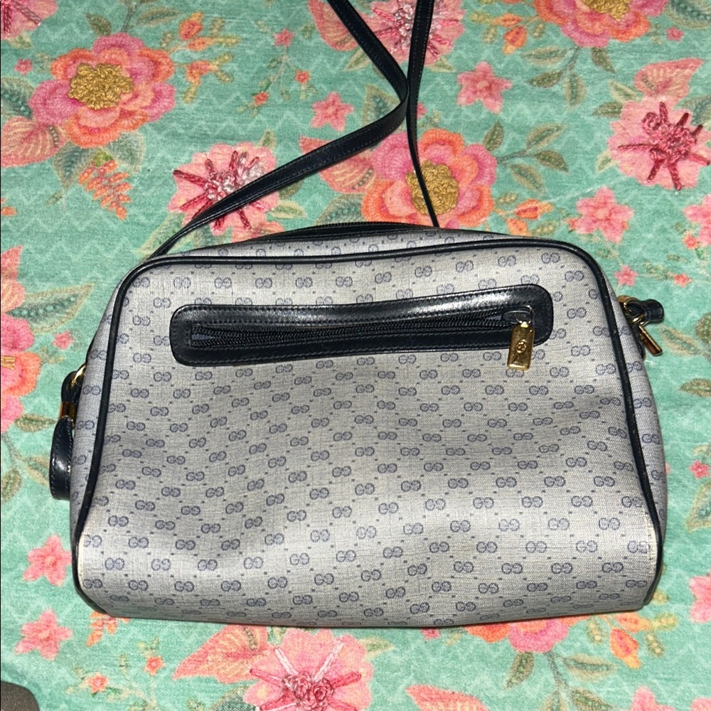 Gucci Black and Gray Crossbody Bag